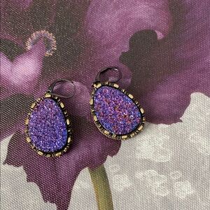 R&R Purple quartz earrings